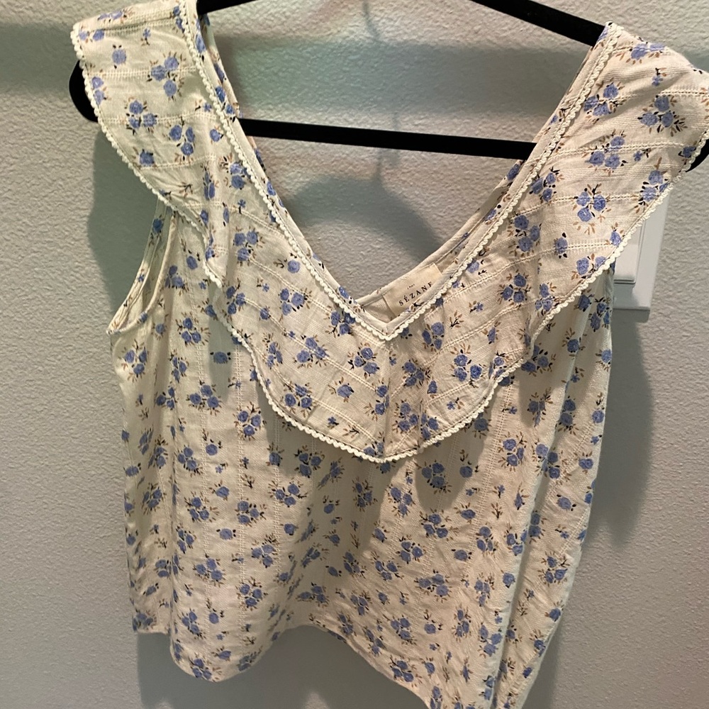 Sezane Floral Blouse NWT size 6